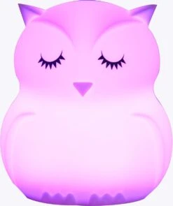 Merkloos VIO Products - Nachtlampje Uil - Zacht Kinderlampje - 8 LED Kleuren Kinderkamer - Dimbaar - BPA Vrij - Kindvriendelijk - Milieuvriendelijk - Baby Cadeau -Baby Peuter Winkel 1004x1200 2