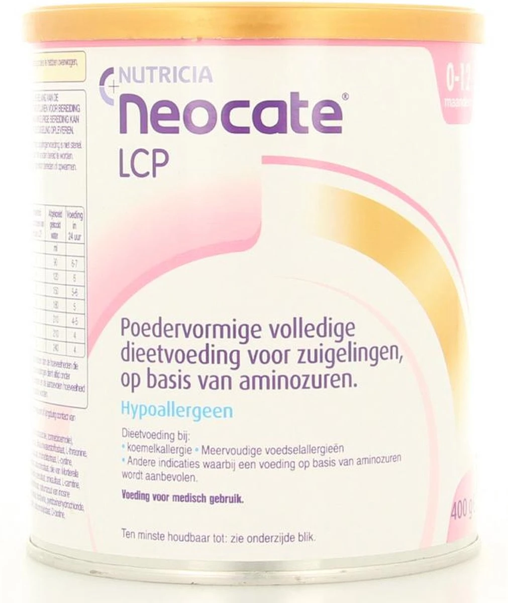 Neocate LCP Poeder Nutricia Dieetvoeding 400 Gram 4 Neocate LCP Poeder Nutricia Dieetvoeding 400 Gram - Afbeelding 2