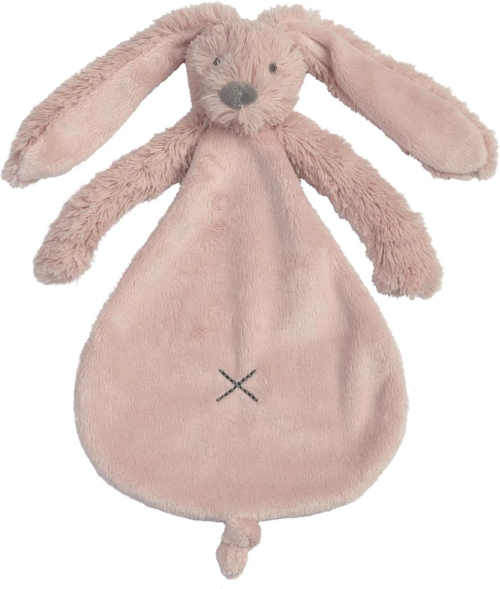 Happy Horse Konijn Richie Knuffeldoekje - Oudroze - Baby Cadeau 3 Happy Horse Konijn Richie Knuffeldoekje - Oudroze - Baby Cadeau