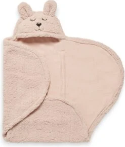 Jollein Wikkeldeken Bunny 100x105cm - Pale Pink -Baby Peuter Winkel 1023x1200 2