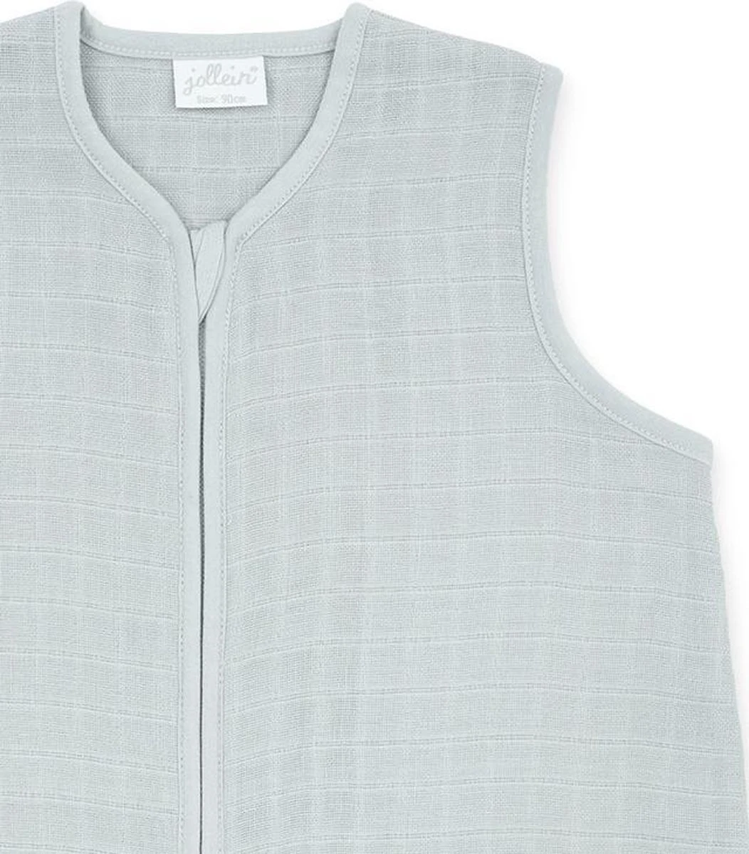 Jollein Baby Slaapzak Hydrofiel 90cm - Soft Grey 5 Jollein Baby Slaapzak Hydrofiel 90cm - Soft Grey - Afbeelding 3