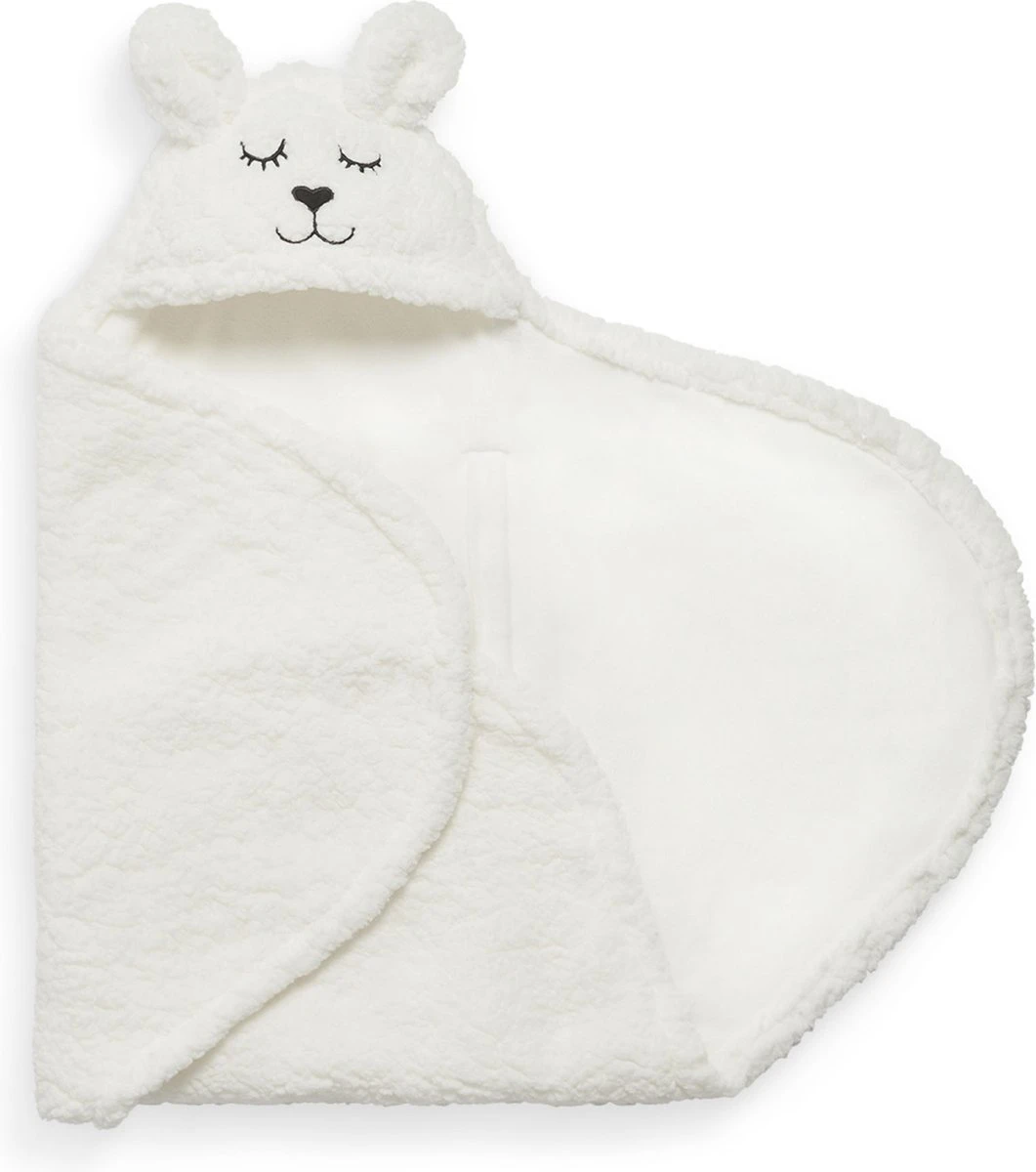 Jollein Wikkeldeken Bunny 100x105cm - Off-White 6 Jollein Wikkeldeken Bunny 100x105cm - Off-White - Afbeelding 4