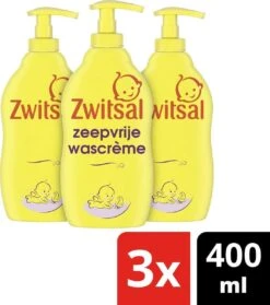 Zwitsal Baby Zeepvrije Wascrème - 3 X 400 Ml - Voordeelverpakking -Baby Peuter Winkel 1062x1200 1