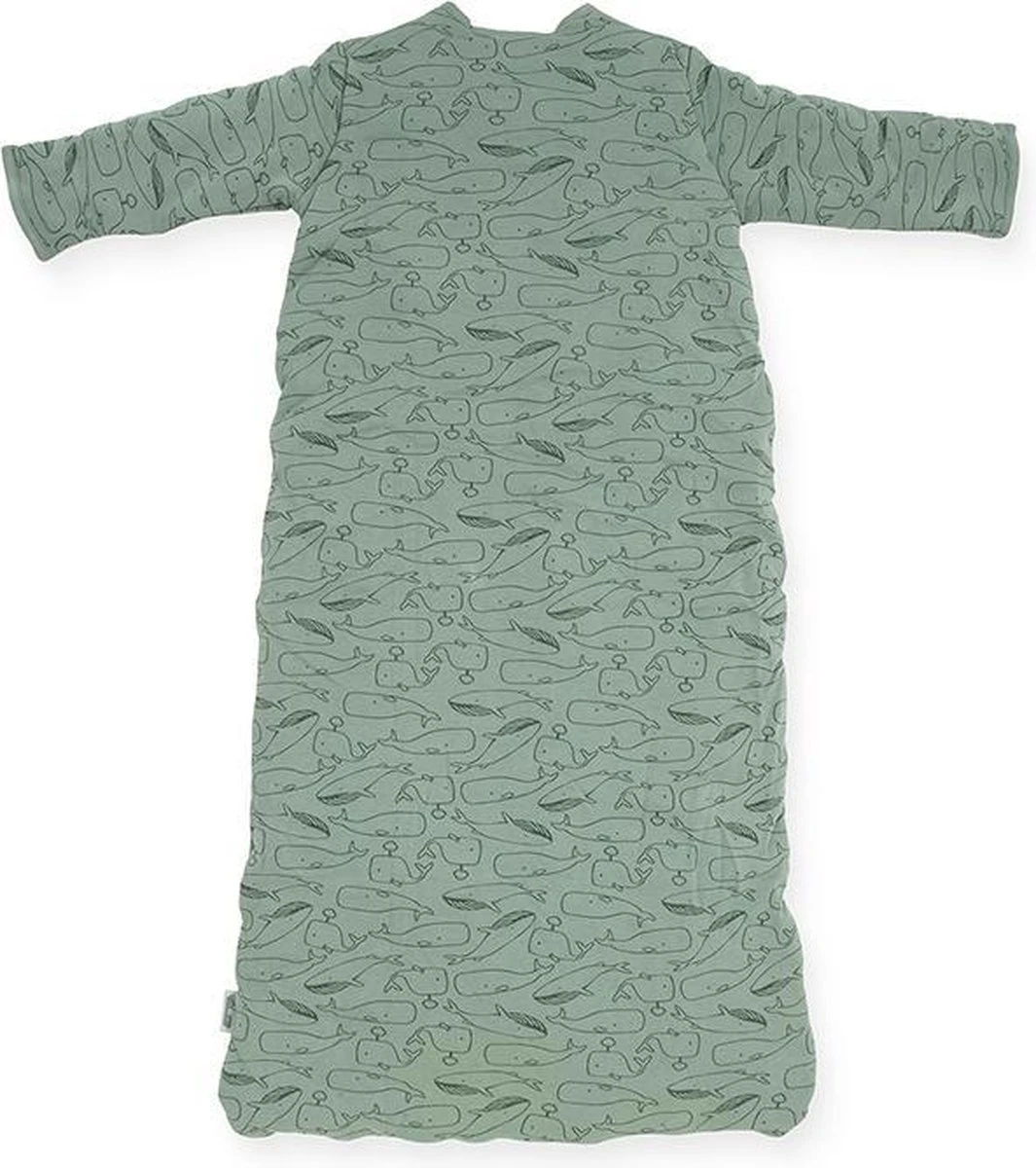Jollein Baby Baby Winterslaapzak 4-Seizoenen 110cm Whales - Ash Green 5 Jollein Baby Baby Winterslaapzak 4-Seizoenen 110cm Whales - Ash Green - Afbeelding 3
