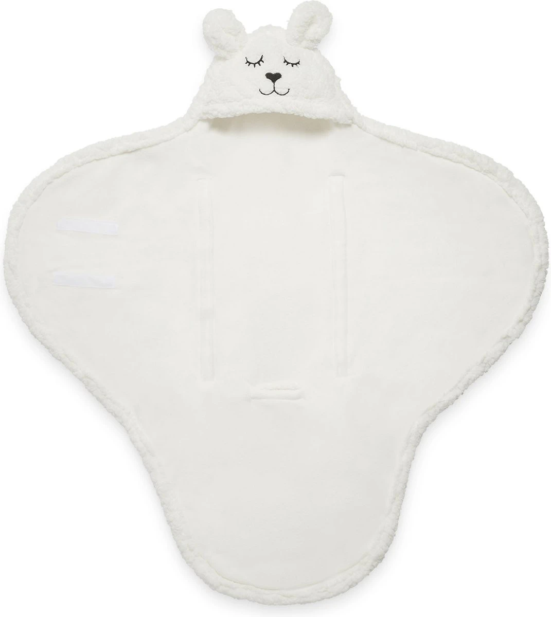 Jollein Wikkeldeken Bunny 100x105cm - Off-White 4 Jollein Wikkeldeken Bunny 100x105cm - Off-White - Afbeelding 2