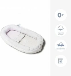 Doomoo Cocoon - Babynestje - Organisch Katoen - 74 X 46 Cm - Chine White -Baby Peuter Winkel 1119x1200 1