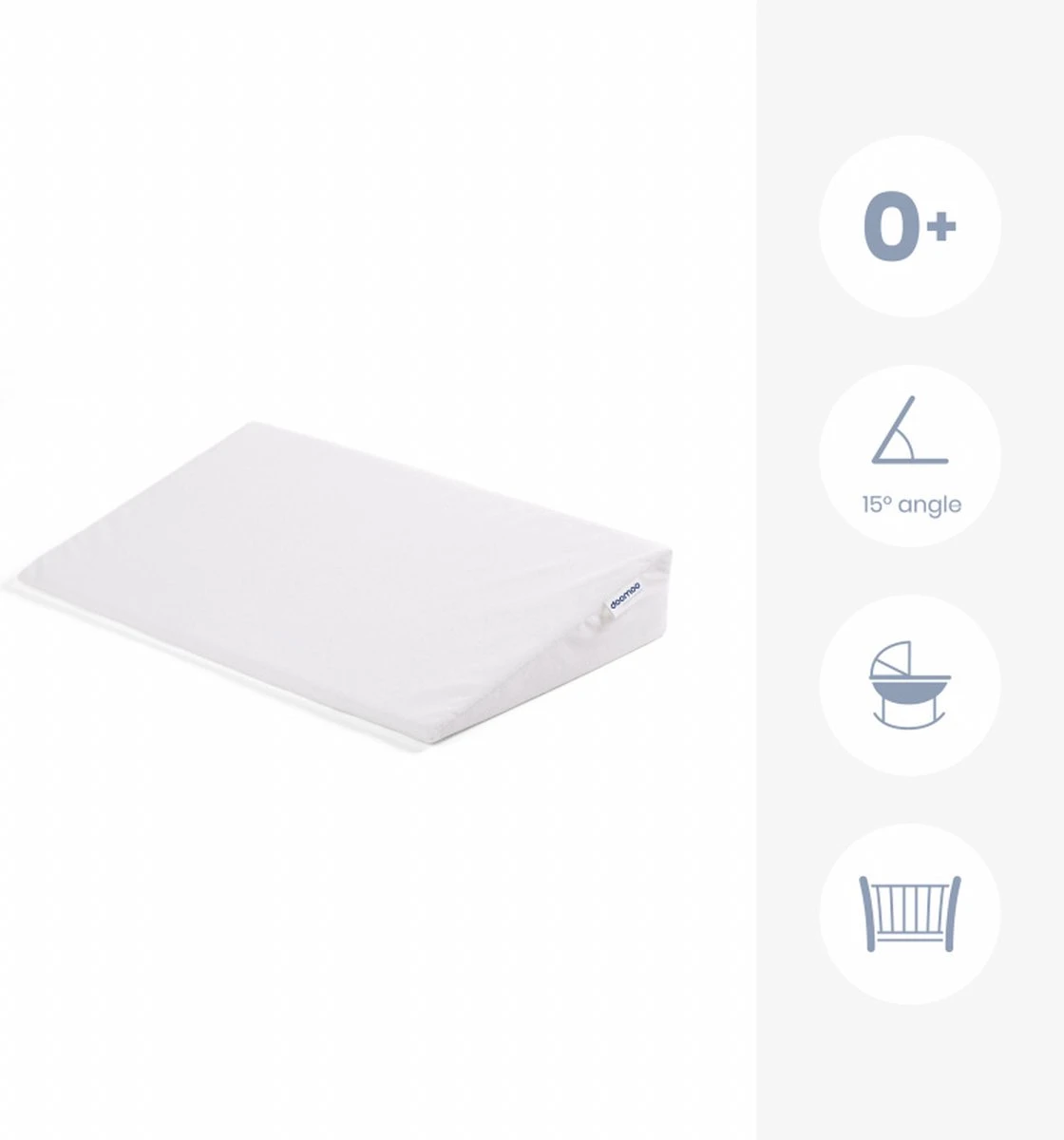 Doomoo Basics - Hellend Vlak - Reflux Kussen - Rest Easy Large 13 Doomoo Basics - Hellend Vlak - Reflux Kussen - Rest Easy Large - Afbeelding 11