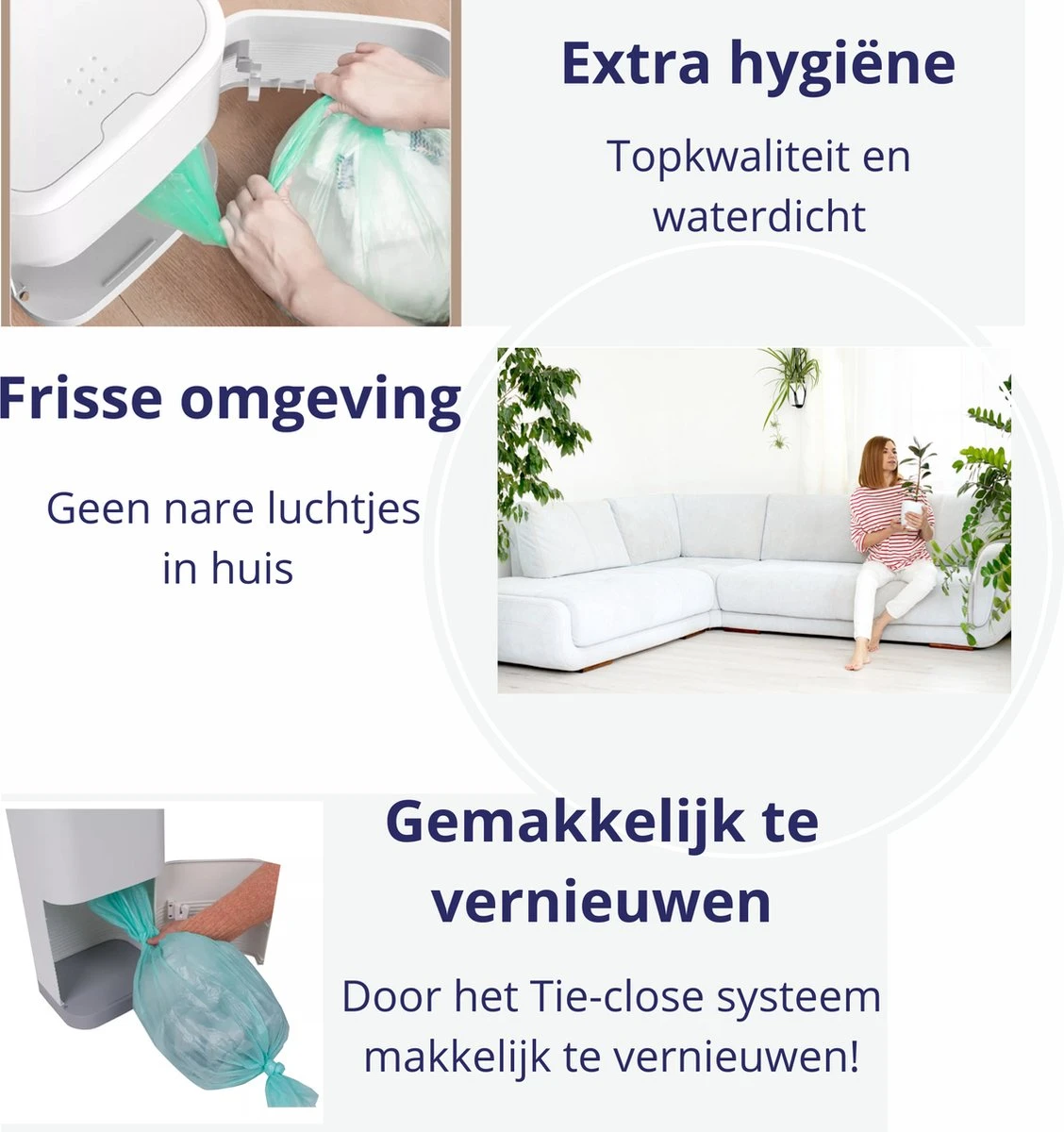 Luieremmer Navulling Geschikt Voor Korbell - 15/16 Liter - 6 Stuks - Milieuvriendelijk - Nelbar 4 Luieremmer Navulling Geschikt Voor Korbell - 15/16 Liter - 6 Stuks - Milieuvriendelijk - Nelbar - Afbeelding 2