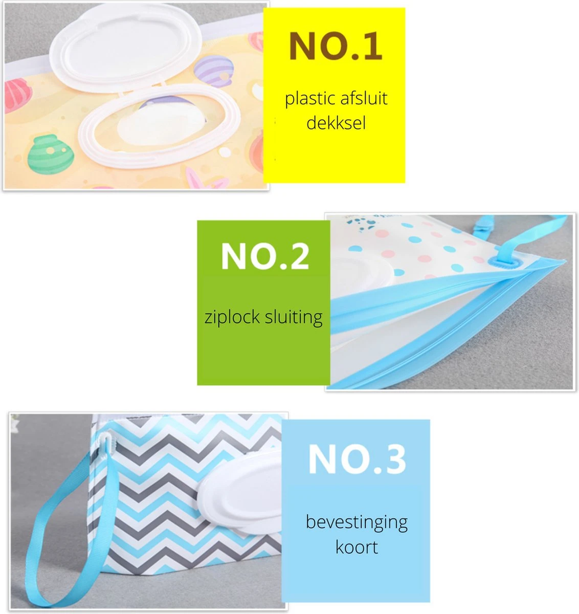 Merkloos Billendoekjes Houder - Vochtige Tissuehouder - Natte Doekjes Houder - Dispenser - Wipe Box - Billendoekjesdoos - Vochtig Toiletpapier Houder - Geschikt Voor Make Up Doekjes, Reinigingsdoekjes - Baby Cadeau - Kraamcadeau - Multi Color 4 Merkloos Billendoekjes Houder - Vochtige Tissuehouder - Natte Doekjes Houder - Dispenser - Wipe Box - Billendoekjesdoos - Vochtig Toiletpapier Houder - Geschikt Voor Make Up Doekjes, Reinigingsdoekjes - Baby Cadeau - Kraamcadeau - Multi Color - Afbeelding 2