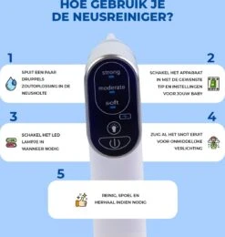 Young Star Baby - Elektrische Neusreiniger Baby - Neuszuiger Met USB - Neuspeer - Neusdouche - Snotverwijderaar -Baby Peuter Winkel 1138x1200