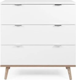 Finori Ladekast Göteborg 1 Wit En Sonoma Eikenkleurig