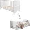Petite Amélie ® Ledikant - Babybed Wit 70x140 Cm - Meegroeibed 0 - 6 Jaar - Groeit Met Je Kind Mee