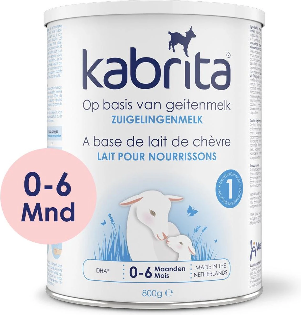 Kabrita 1 Zuigelingenmelk - Zuigelingenvoeding 0-6 Maanden - 800g 3 Kabrita 1 Zuigelingenmelk - Zuigelingenvoeding 0-6 Maanden - 800g
