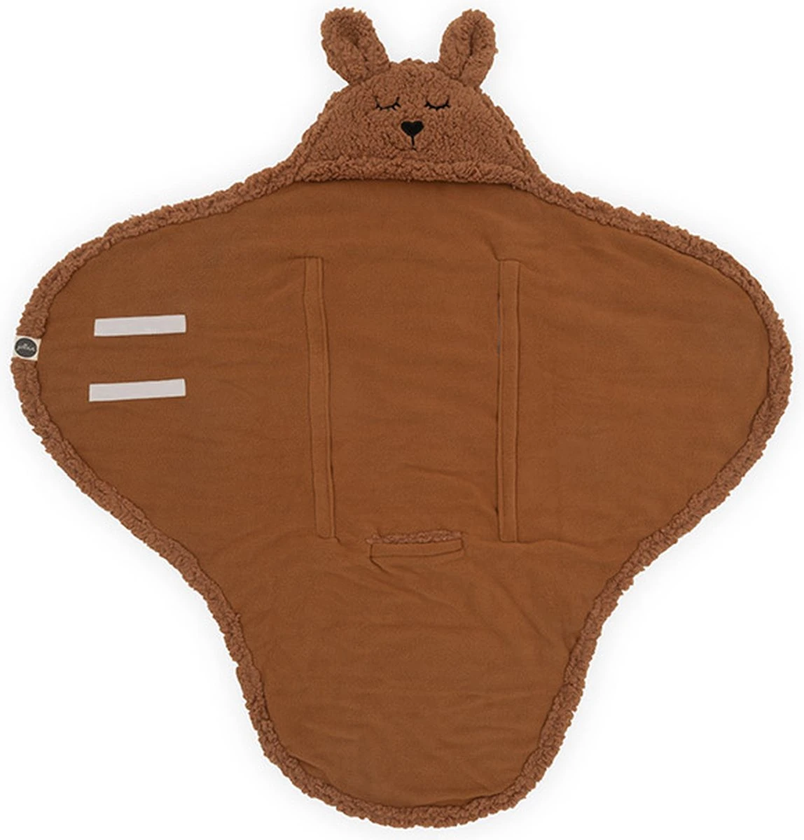 Jollein Wikkeldeken Bunny 100x105cm - Caramel 3 Jollein Wikkeldeken Bunny 100x105cm - Caramel