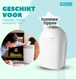 Zigla – 6x Luieremmer Navulling – Navulcassette - Geschikt Voor Tommee Tippee Sangenic Tec -Baby Peuter Winkel 1152x1200 1