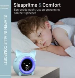 Merkloos Slaaptrainer - Wake-up Light - Digitale Wekker Met Slaaptimers - Nachtlamp Met Slaapdeuntjes - Kat - Blauw 12 Merkloos Slaaptrainer - Wake-up Light - Digitale Wekker Met Slaaptimers - Nachtlamp Met Slaapdeuntjes - Kat - Blauw -Baby Peuter Winkel 1152x1200 7