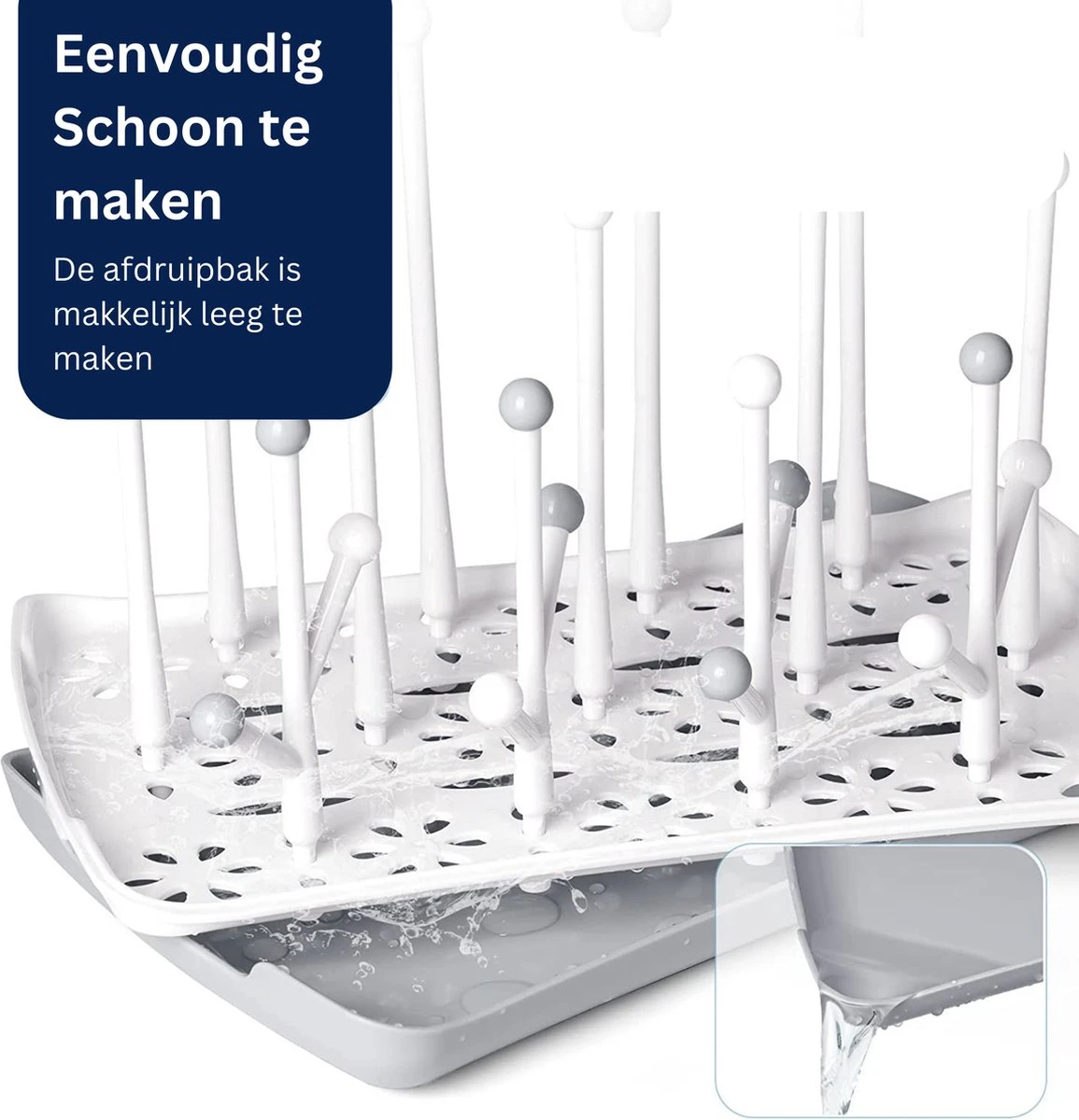 Flessen Droogrek - Flessenrek Baby - Flessendrager - Afdruiprek Babyfles - Flessen Druiprekje - Droogrek Flessen - Flessendroger 5 Flessen Droogrek - Flessenrek Baby - Flessendrager - Afdruiprek Babyfles - Flessen Druiprekje - Droogrek Flessen - Flessendroger - Afbeelding 3