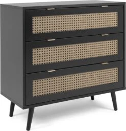 Commode 3 Tiroirs Impression Cannage Et Noir Vienna - L80 X H80 X P40 Cm 33 Commode 3 Tiroirs Impression Cannage Et Noir Vienna - L80 X H80 X P40 Cm -Baby Peuter Winkel 1157x1200 1