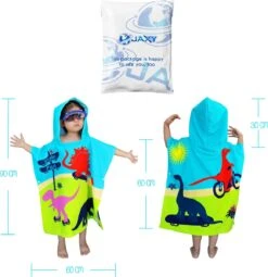 JAXY Badcape Baby - Badcape - Baby Badjas - Omslagdoek - Omslagdoek - Baby Handdoek Met Capuchon - Strandhanddoek - Badponcho - Poncho Handdoek - Microfiber - 60x90cm - Dino 9 JAXY Badcape Baby - Badcape - Baby Badjas - Omslagdoek - Omslagdoek - Baby Handdoek Met Capuchon - Strandhanddoek - Badponcho - Poncho Handdoek - Microfiber - 60x90cm - Dino -Baby Peuter Winkel 1161x1200