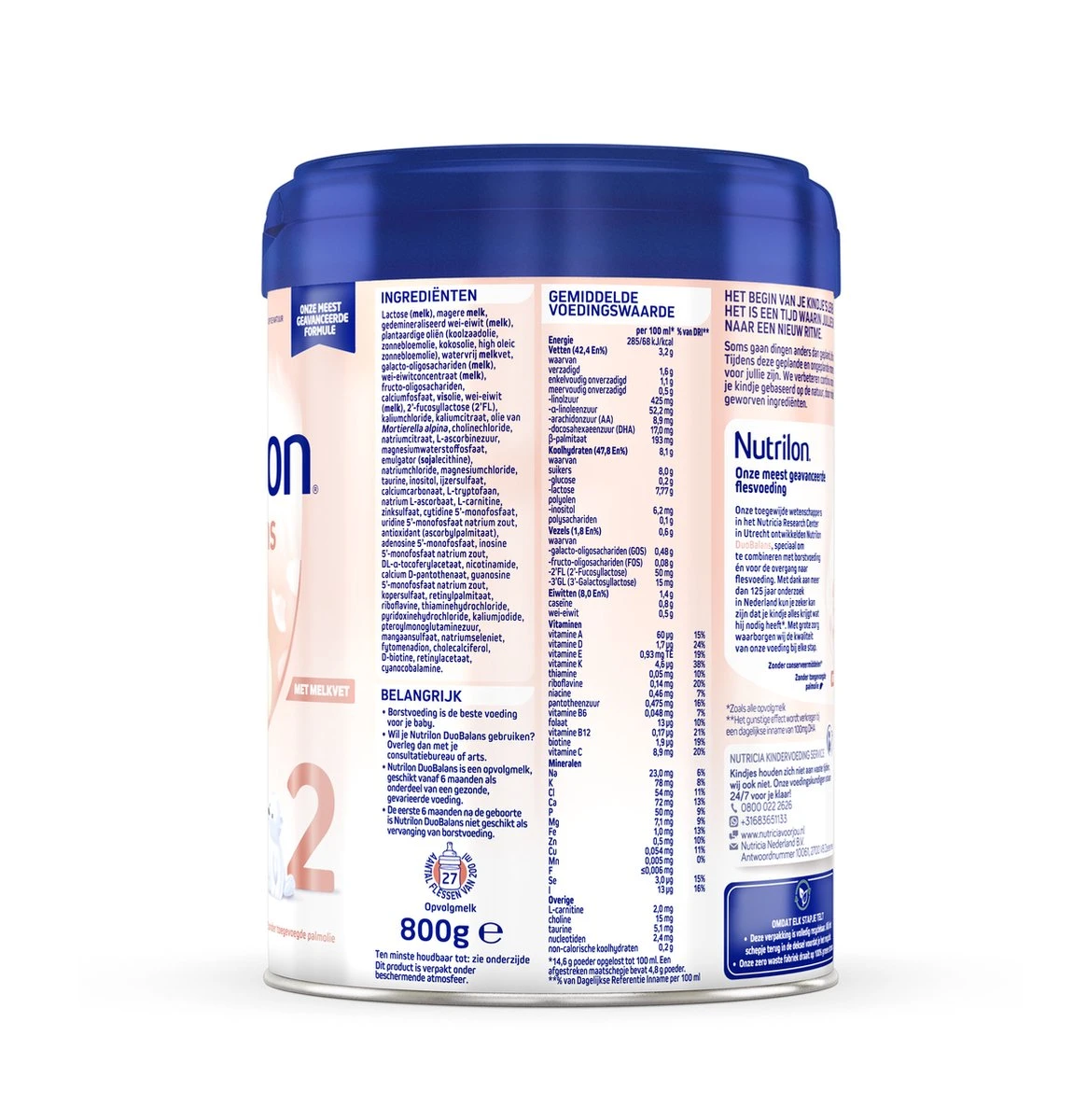 Nutrilon Duobalans 2 - Flesvoeding Vanaf 6 Maanden - 800g 10 Nutrilon Duobalans 2 - Flesvoeding Vanaf 6 Maanden - 800g - Afbeelding 8