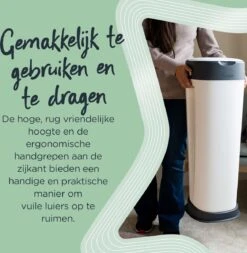 Tommee Tippee Twist & Click XL-luieremmer - Voor Maximaal 60 Luiers - Milieuvriendelijker Systeem - 1 Navulcassette - Duurzaam Geproduceerde Antibacteriële GREENFILM -Baby Peuter Winkel 1170x1200 1