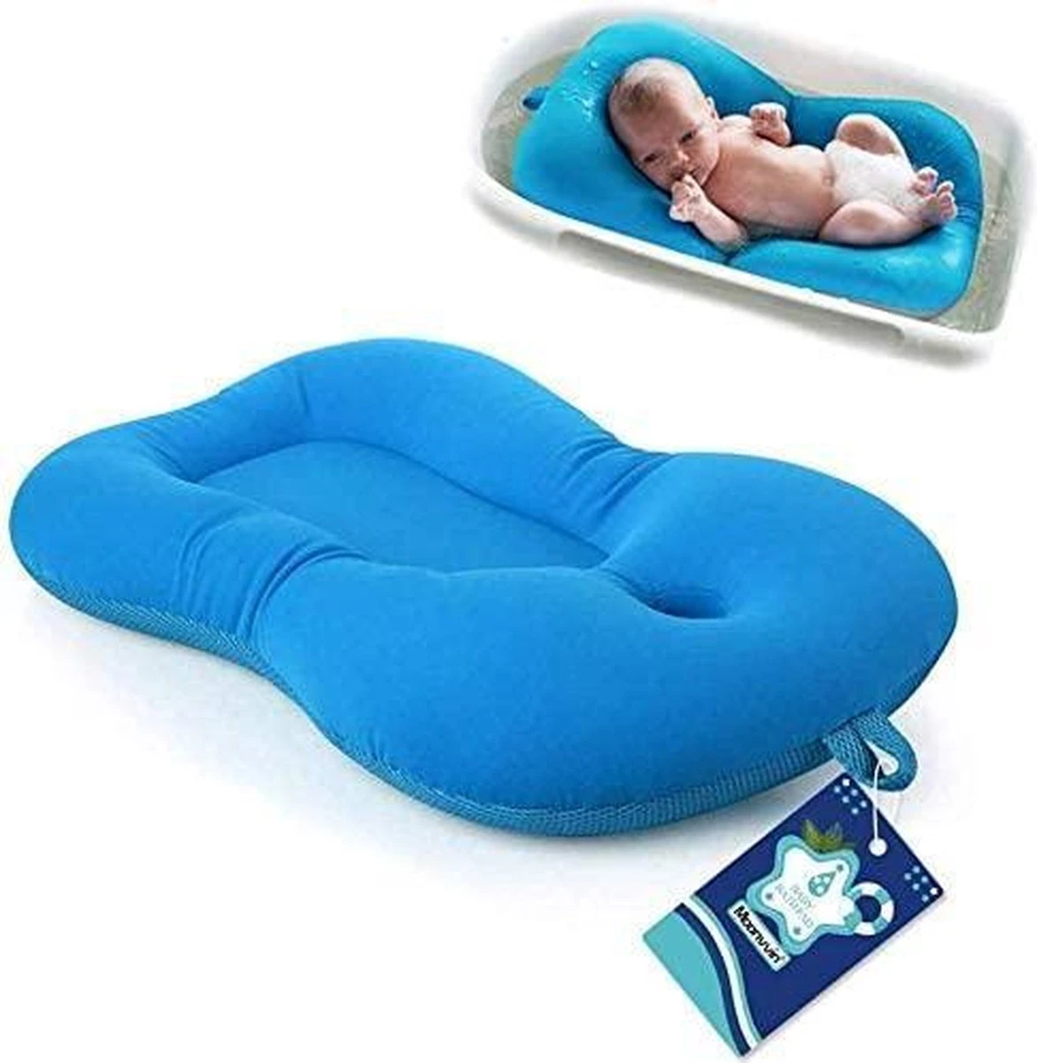 Baby Bather Baby Badkussen, Moonvvin Drijvende Zachte Baby Bad Kussen & Lounger Pasgeboren Pad Tub Kussen 3 Baby Bather Baby Badkussen, Moonvvin Drijvende Zachte Baby Bad Kussen & Lounger Pasgeboren Pad Tub Kussen