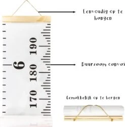Frummel Groeimeter Hout & Canvas Blanco - Kinderkamer Decoratie | Babykameraccessoires | Wanddecoratie | Kraamcadeau | Kinderkamer Decoratie |Babykamer Accessoires -Baby Peuter Winkel 1180x1200 8