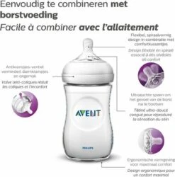 Philips Avent Natural Babyfles - SCF070/25 Babyfles (1m+) Voor Langzame Toevoer - 1x. -Baby Peuter Winkel 1184x1200 11