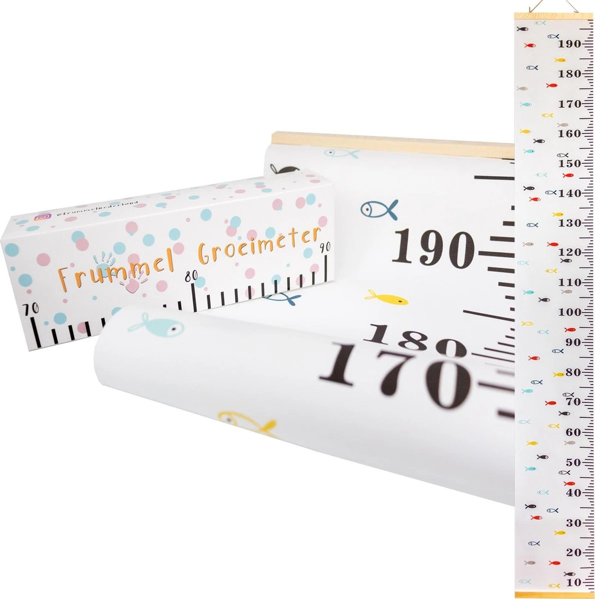Frummel Groeimeter Hout & Canvas Vissen - Kinderkamer Decoratie | Babykamer Accessoires | Wanddecoratie | Kraamcadeau | Kinderkamer Decoratie | Meetlat Kinderen 8 Frummel Groeimeter Hout & Canvas Vissen - Kinderkamer Decoratie | Babykamer Accessoires | Wanddecoratie | Kraamcadeau | Kinderkamer Decoratie | Meetlat Kinderen - Afbeelding 6