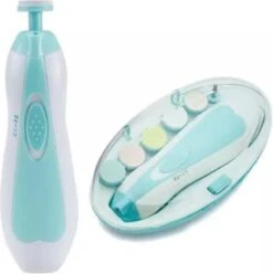 Merkloos Nagelvijl Set - Nagel Vijl Set - Electrische Baby Nagel Vijl - Veilig Nagels Verzorgen Met LED Licht For Baby, Peuter, Kinderen En Volwassenen - Met 6 Verschillende Vijlen En Verstelbare Snelheden