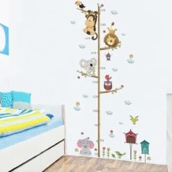 WiseGoods - Muurstickers Slaapkamer - Groeimeter Kinderkamer - Lengtemeter Kind - Muurstickers Dieren - Voor Jongen En Meisje -Baby Peuter Winkel 1197x1200 30