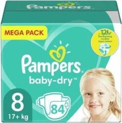 PampersĀ® Pampers Baby Dry Maat 8 - 84 Luiers