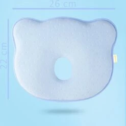 SIMIA™ Ergonomisch Babykussen Met Afneembare Hoes - Tegen Plat Achterhoofd - Hoofdkussen - Traagschuim Kussen - Memory Foam - Baby Steunkussen - Kraamcadeau - Blauw -Baby Peuter Winkel 1198x1200 25