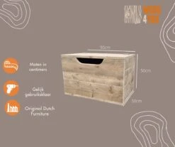 Sanderswoodworks Kick Speelgoedkist Steigerhout - 90Lx50Dx50H Cm -Baby Peuter Winkel 1200x1005 3