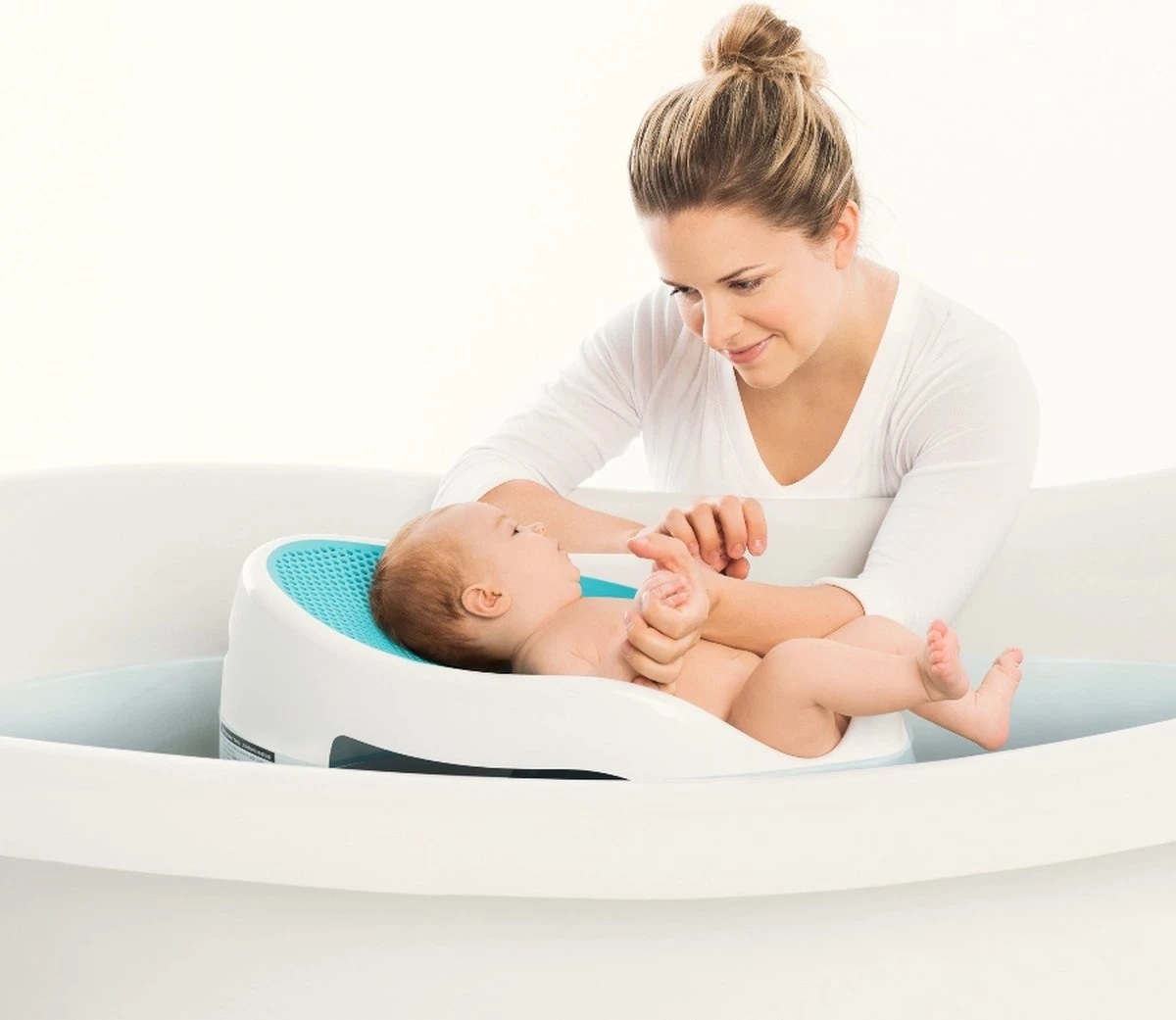 Angelcare Baby Badzitje - Zachte Zitting - Blauw 9 Angelcare Baby Badzitje - Zachte Zitting - Blauw - Afbeelding 7