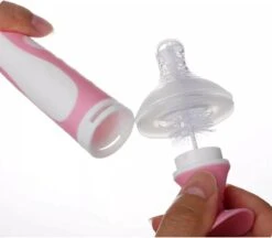 Merkloos Flessenborstel - Schoonmaakborstel Babyfles - Flessenreiniger - Fles Afwasborstel - Borstel Voor Drinkbus Of Drinkfles - Silicone - Duurzaam - Roze -Baby Peuter Winkel 1200x1048 6