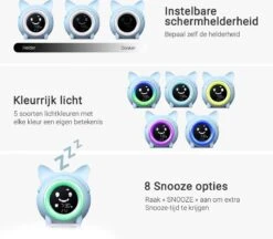 Merkloos Slaaptrainer - Wake-up Light - Digitale Wekker Met Slaaptimers - Nachtlamp Met Slaapdeuntjes - Kat - Blauw 11 Merkloos Slaaptrainer - Wake-up Light - Digitale Wekker Met Slaaptimers - Nachtlamp Met Slaapdeuntjes - Kat - Blauw -Baby Peuter Winkel 1200x1051 1