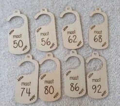 Kastverdeler - Kledingkast Kinder/baby - Maatverdelers - Maathangers - Kledinghanger - Kast Verdeler - Maat Hangers