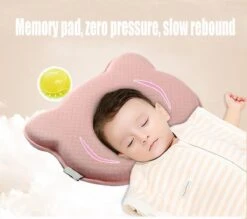 MINIIYOU® Orthopedisch Baby Hoofdkussen - Blauw - Plat Hoofd - Katoen - Traagschuim Vulling 11 MINIIYOU® Orthopedisch Baby Hoofdkussen - Blauw - Plat Hoofd - Katoen - Traagschuim Vulling -Baby Peuter Winkel 1200x1062 2