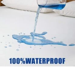 Waterdicht Matrasbeschermer-Hoeslakenbadstof-Antibacteriëel-Rondom Elastiek -Wit - Baby-Ledikant-60x120-cm -Baby Peuter Winkel 1200x1068 6