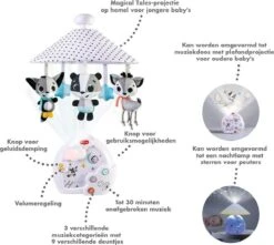 Tiny Love Magical Night 3-in-1 Muziekmobiel Met Projector - Magical Tales - Zwart/Wit 16 Tiny Love Magical Night 3-in-1 Muziekmobiel Met Projector - Magical Tales - Zwart/Wit -Baby Peuter Winkel 1200x1073 9