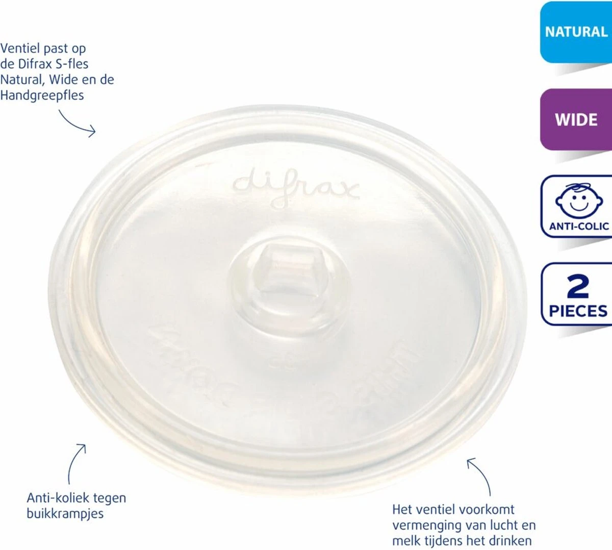 Difrax S-Fles Ventiel 8 Difrax S-Fles Ventiel - Afbeelding 6