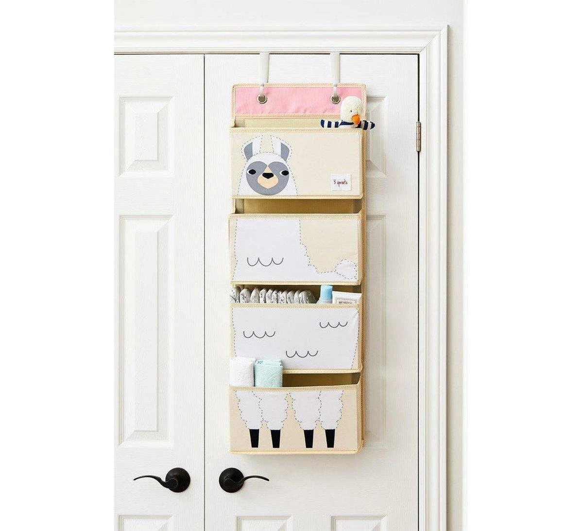 3 Sprouts - Hanging Wall Organizer - White Llama 4 3 Sprouts - Hanging Wall Organizer - White Llama - Afbeelding 2