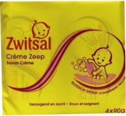 Zwitsal Creme Zeep 4x90GR -Baby Peuter Winkel 1200x1110 4