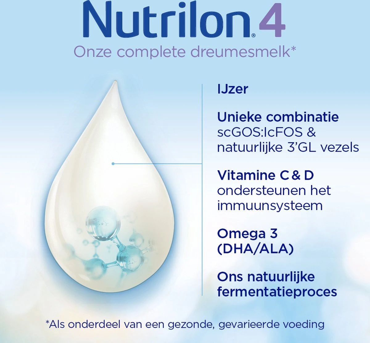 Nutrilon 4 Dreumesmelk – Flesvoeding Vanaf 1 Jaar – 800g 5 Nutrilon 4 Dreumesmelk – Flesvoeding Vanaf 1 Jaar – 800g - Afbeelding 3