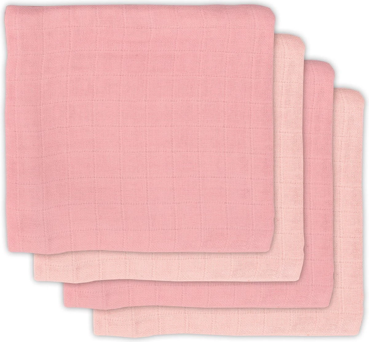 Jollein Hydrofiele Doek Small 70x70cm Bamboe Katoen - Pale Pink - 4 Stuks 11 Jollein Hydrofiele Doek Small 70x70cm Bamboe Katoen - Pale Pink - 4 Stuks - Afbeelding 9
