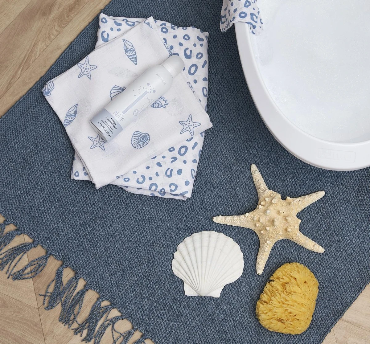 Meyco Shells Starterset - 9-pack - Hydrofiel - Denim 4 Meyco Shells Starterset - 9-pack - Hydrofiel - Denim - Afbeelding 2