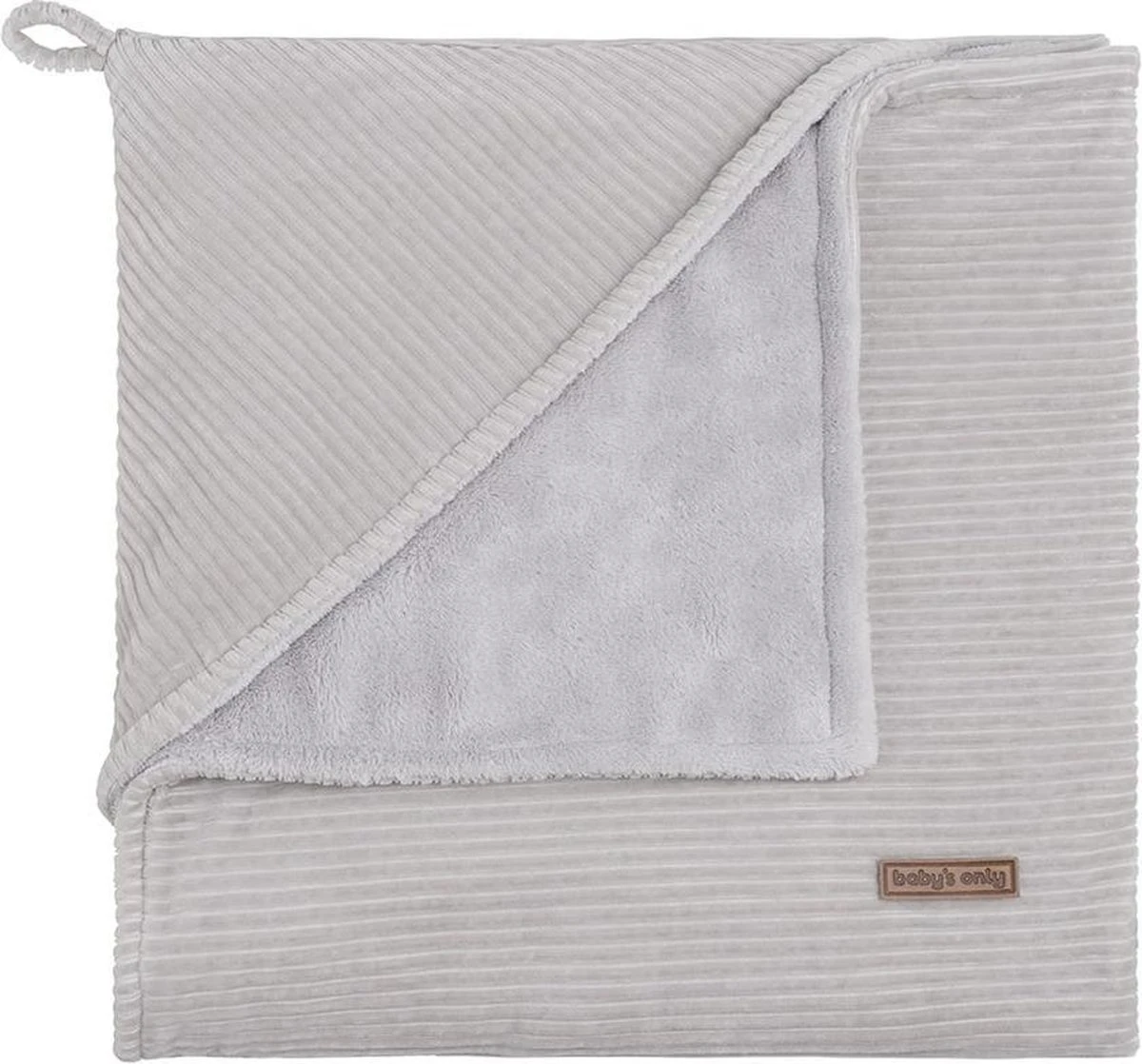 Baby's Only Wikkeldeken - Omslagdoek Baby Sense - Teddy Voering - Kiezelgrijs - 75x75 Cm - Geschikt Voor Drie- En Vijfpuntsgordel 3 Baby's Only Wikkeldeken - Omslagdoek Baby Sense - Teddy Voering - Kiezelgrijs - 75x75 Cm - Geschikt Voor Drie- En Vijfpuntsgordel