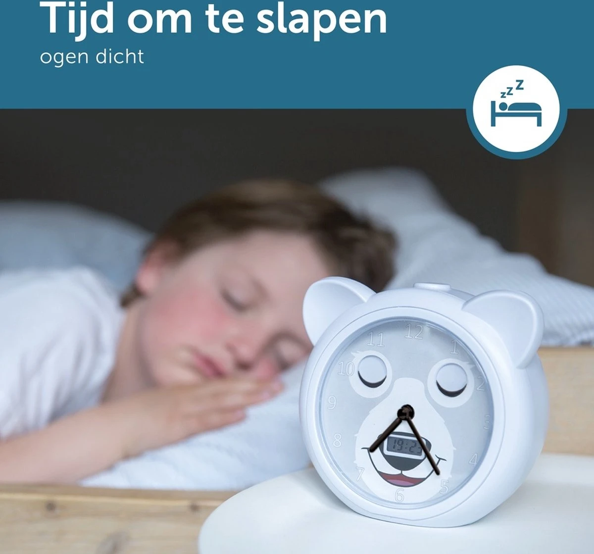 Zazu Bobbie Slaaptrainer - Analoge Kinderwekker Met Tikkend Geluid - Wit 10 Zazu Bobbie Slaaptrainer - Analoge Kinderwekker Met Tikkend Geluid - Wit - Afbeelding 8