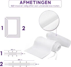 ADSafety - Baby Bed Omrander - Bedbumper - Hoofdbeschermer - Set Van 2 - 340x30cm & 160x30cm 14 ADSafety - Baby Bed Omrander - Bedbumper - Hoofdbeschermer - Set Van 2 - 340x30cm & 160x30cm -Baby Peuter Winkel 1200x1120 3